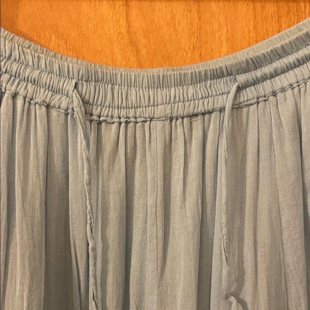 Chic Light Blue Maxi Skirt - Picture 3 of 8